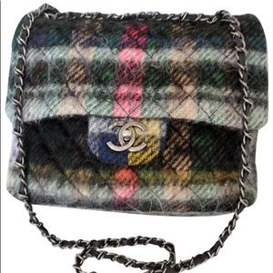 Gorgeous Rare Chanel Tartan Flap Bag